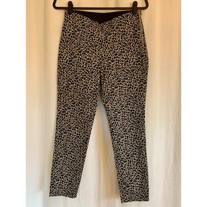 NWOT A New Day Leopard Print Ankle Trouser-Leggings with Stretch, Size 6